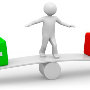 La balanza de lo positivo y lo negativo